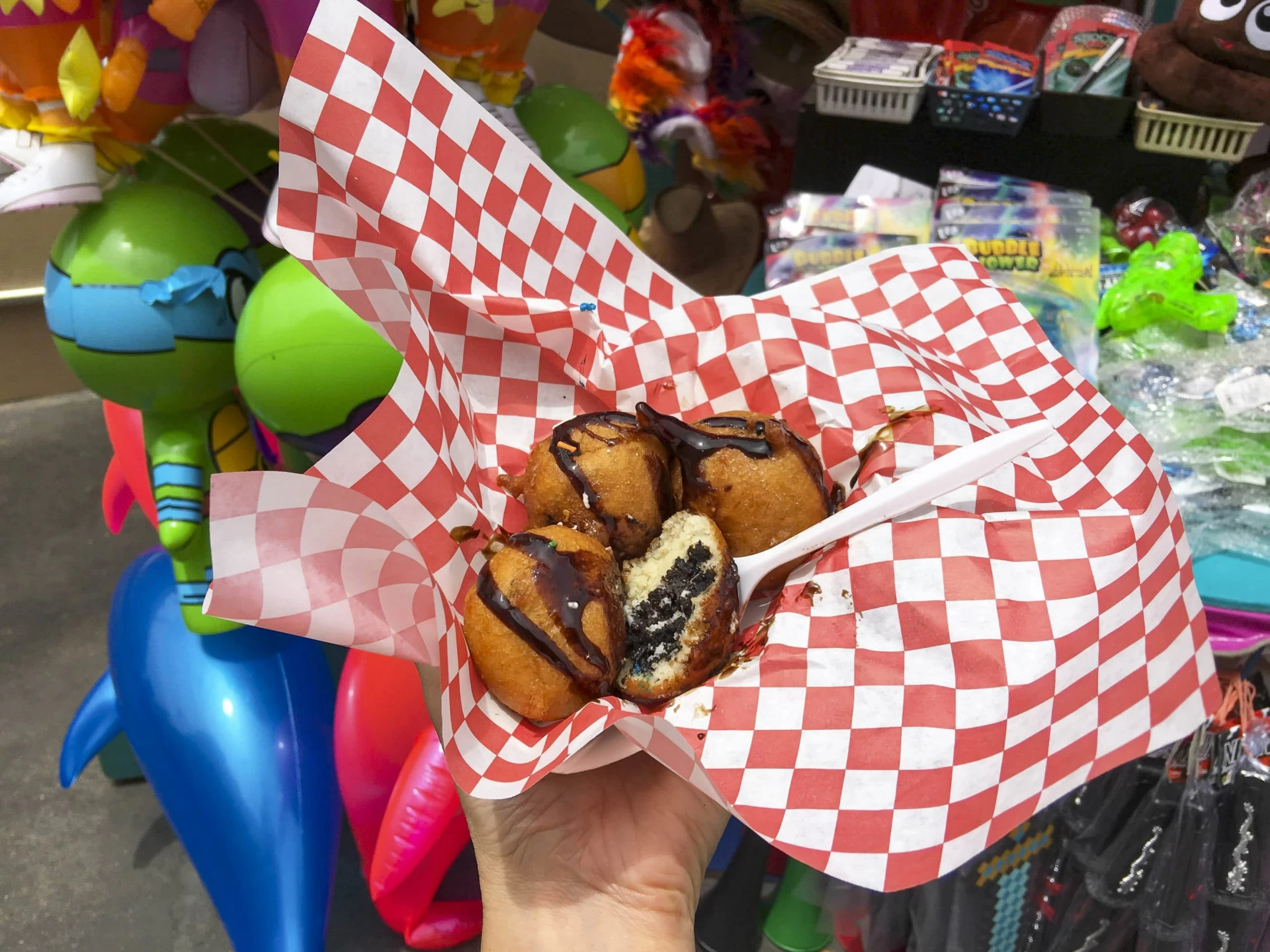 Experience the flavors of the Del Mar Fair with deep-fried Oreos, a summer favorite.