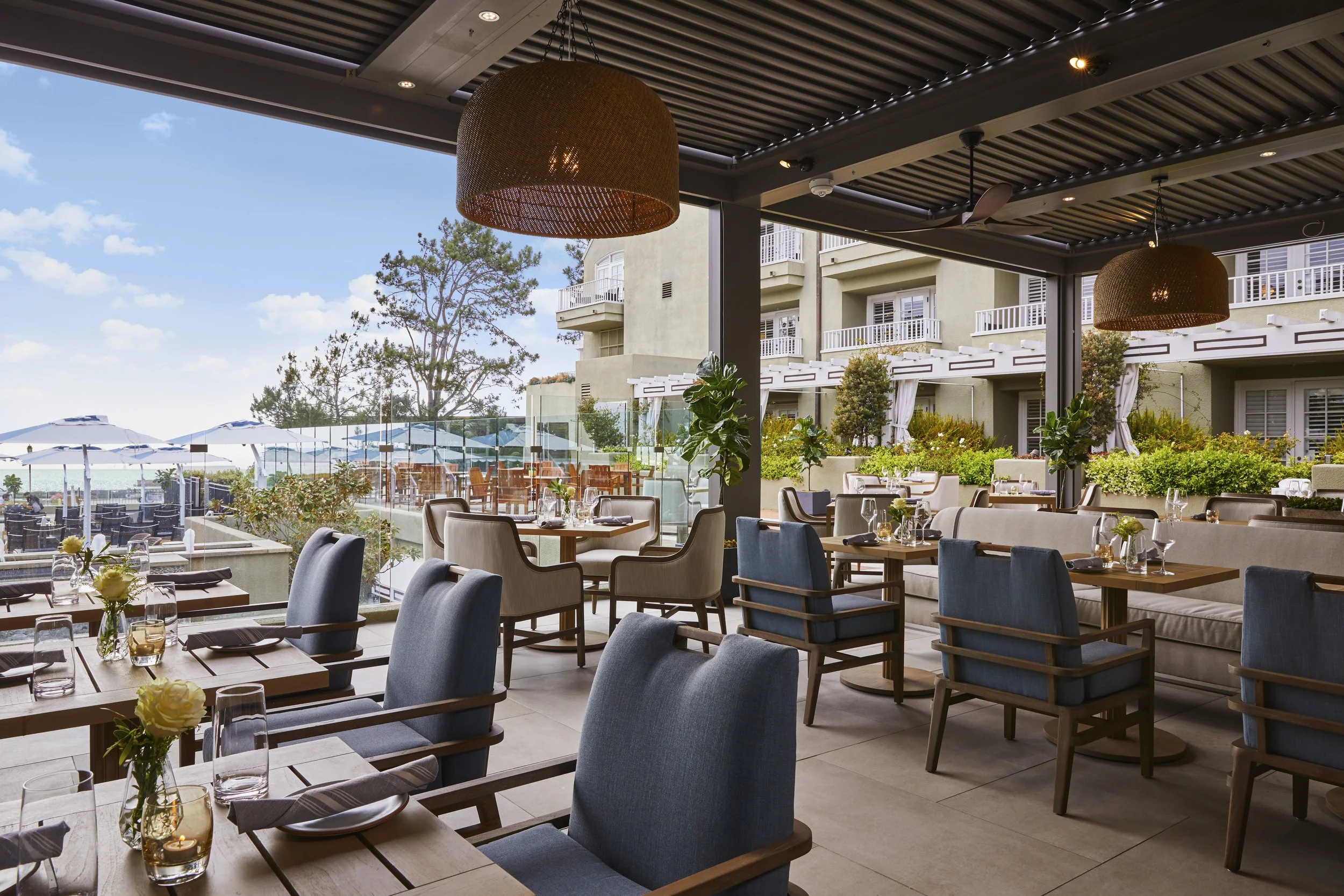 Enjoy breathtaking ocean views and refined cuisine at upscale spots like Adelaide in Del Mar.