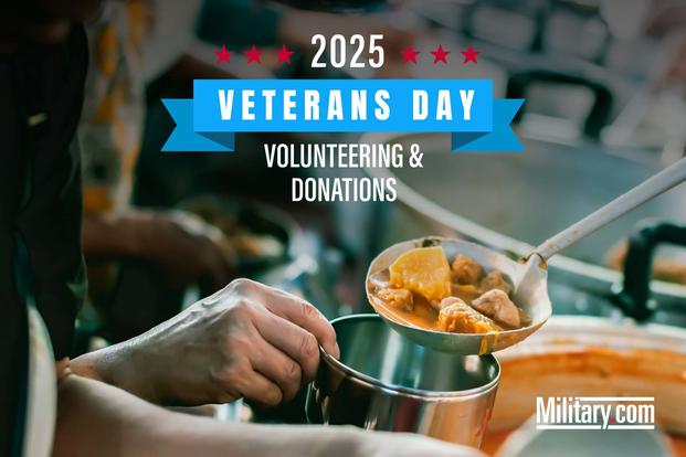 Volunteers and community members showing appreciation for veterans through service and donations.